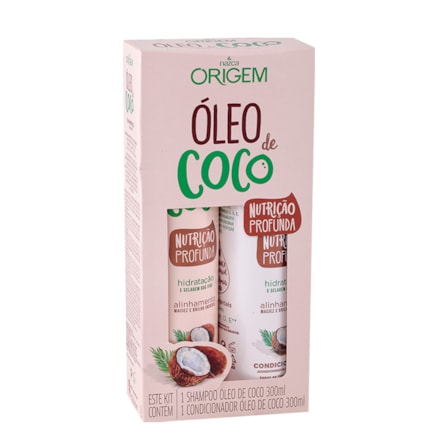 Shampoo + Condicionador Origem Óleo De Coco Maciez 300ml