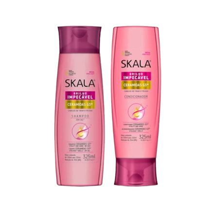 Shampoo + Condicionador Skala Bomba Ceramidas Sem Sal 325ml