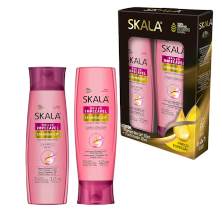 Shampoo + Condicionador Skala Bomba Ceramidas Sem Sal 325ml