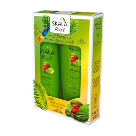 Shampoo + Condicionador Skala Brasil Café Verde Ucuuba 325ml