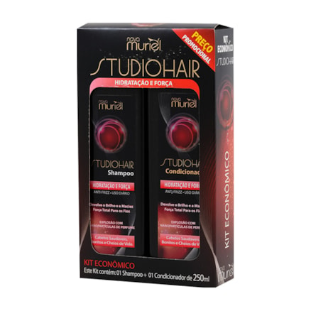 Shampoo + Condicionador Studio Hair Hidratação E Força 250ml