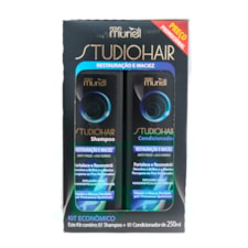Shampoo + Condicionador Studio Hair Maciez Anti Frizz 250ml
