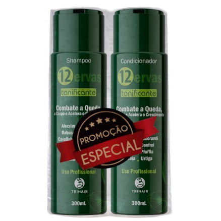 Shampoo + Condicionador Trihair 12 Ervas Tonificante 660ml