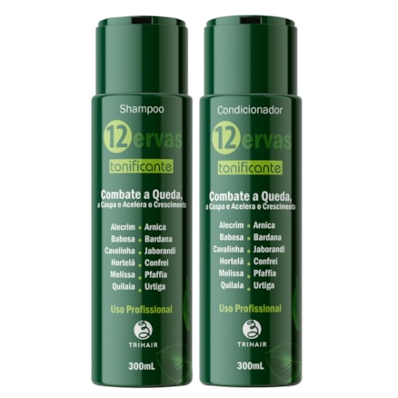 Shampoo + Condicionador Trihair 12 Ervas Tonificante 660ml