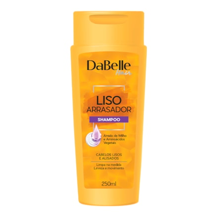 Shampoo Dabelle Hair Liso Arrasador Amido Milho 250ml