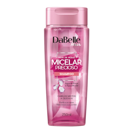 Shampoo Dabelle Hair Micelar Água Rosas Micelar 250ml