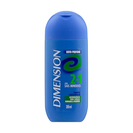 Shampoo Dimension 2 Em 1 Adstringente Cabelos Oleosos 200ml