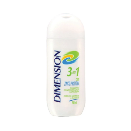 Shampoo Dimension 3 Em 1 Anti Caspa Cabelos Oleosos 200ml