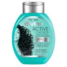 Shampoo Divine Fattore Active Cachos Hidratação 300ml