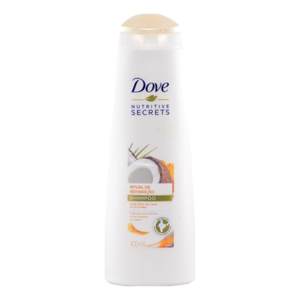 Shampoo Dove Nutritive Óleo De Coco Cúrcuma Reparação 400ml