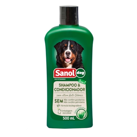 Shampoo & Condicionador Sanol Dog Ativo Arti Odores 2em1 500ml