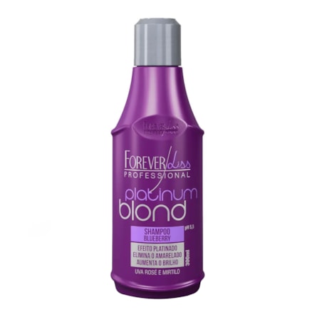 Shampoo Forever Liss Blond Efeito Platinado Uva Rose 300ml