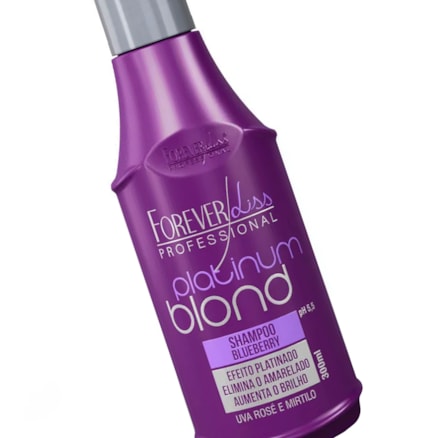 Shampoo Forever Liss Blond Efeito Platinado Uva Rose 300ml