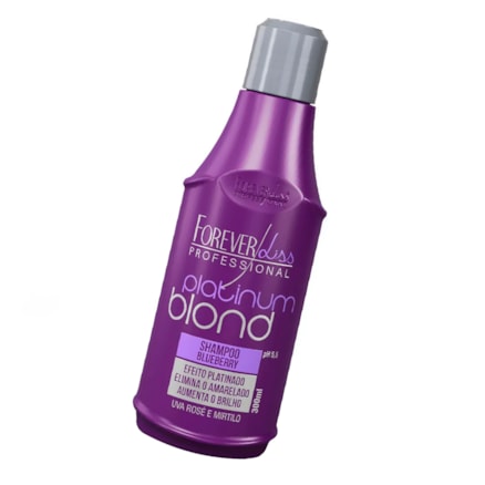 Shampoo Forever Liss Blond Efeito Platinado Uva Rose 300ml