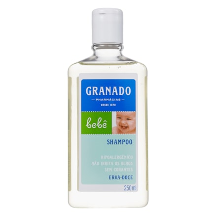 Shampoo Granado Hipoalergênico Bebê Erva Doce 250ml
