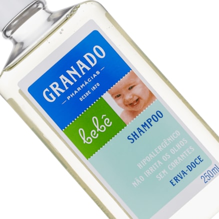 Shampoo Granado Hipoalergênico Bebê Erva Doce 250ml