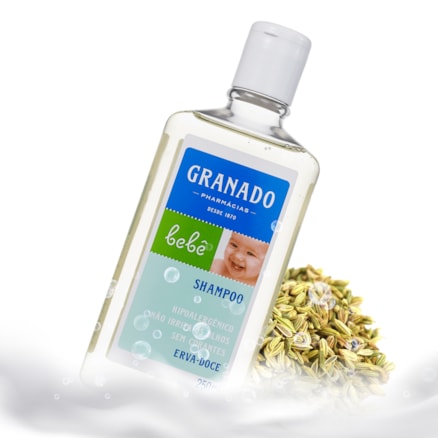 Shampoo Granado Hipoalergênico Bebê Erva Doce 250ml
