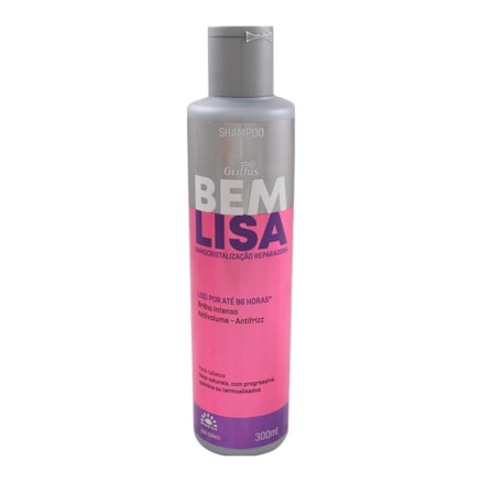 Shampoo Griffus Bem Lisa Recupera Estrutura Cabelos 300ml