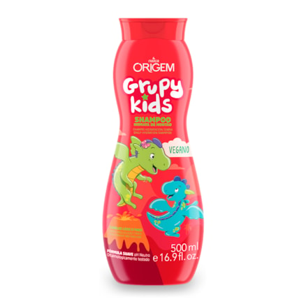 Shampoo Grupy Kids Hidrata De Montão Cabelos Lisos 500ml