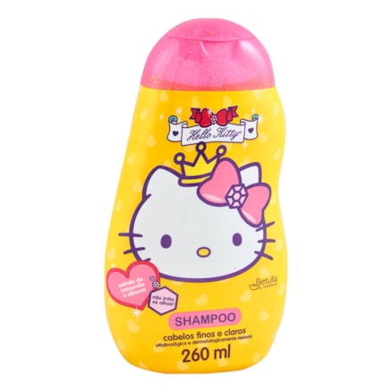 Shampoo Hello Kitty Cabelos Finos E Claros 260ml