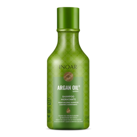 Shampoo Hidratação Inoar Argan Oil Todos Tipos Cabelo 250ml