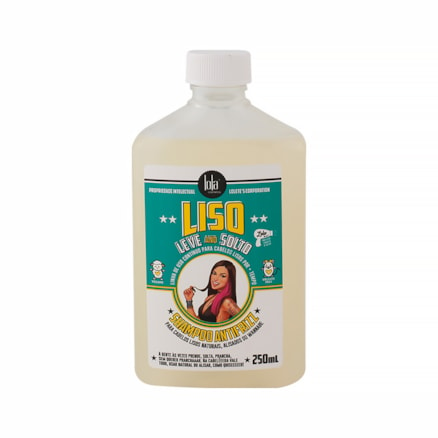 Shampoo Lola Anti Frizz Liso Leve Solto Vegano 250ml