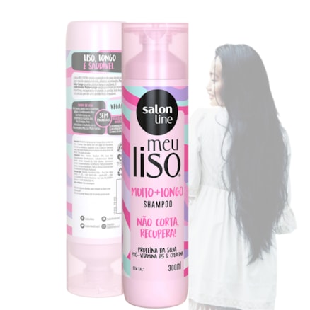 Shampoo Meu Liso Muito+longo Salon Line Hidratante 300ml