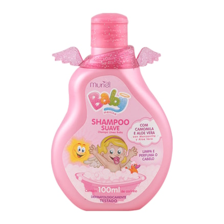 Shampoo Muriel Baby Rosa Suave Camomila Aloe Vera 100ml