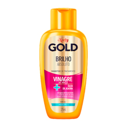 Shampoo Niely Gold Brilho Absoluto Vinagre De Maçã 275ml