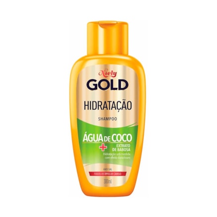 Shampoo Niely Gold Hidratação Água De Coco Babosa 275ml