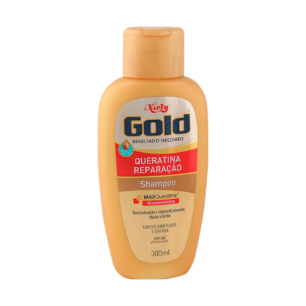 Shampoo Niely Gold Queratina Reparação Max Queratina 275ml