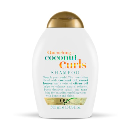 Shampoo Ogx Coconut Curls Cabelos Cacheados Ondulados 385ml