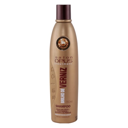 Shampoo Opus Salon Brilho Verniz Óleo Coco + Pantenol 350ml