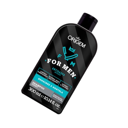 Shampoo Origem For Men Anticaspa Limpeza Purificante 300ml