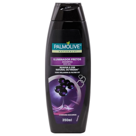 Shampoo Palmolive Naturals Pretos Melanina & Filtro Uv 350ml