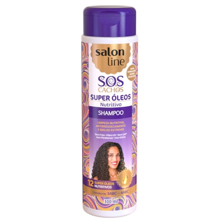 Shampoo Salon Line Sos Cachos Nutritivo Cabelos Opacos 300ml