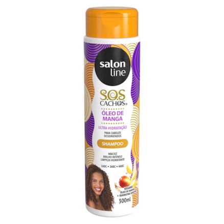 Shampoo Salon Line Sos Cachos Óleo De Manga Sem Sal 300ml