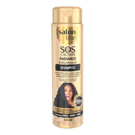 Shampoo Salon Line Sos Cachos Radiance Brilho Absoluto 300ml