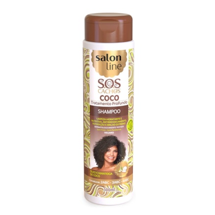 Shampoo Salon Line Sosc Cachos Óleo E Manteiga De Coco 300ml