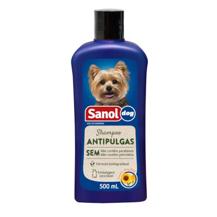 Shampoo Sanol Antipulga Dog 500ml