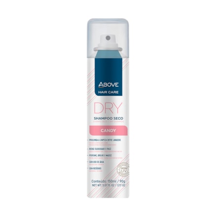 Shampoo Seco Above Candy Reduz Frizz Brilho Maciez 150ml