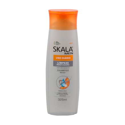 Shampoo Skala Men Uso Diário Limpeza Renovadora 325ml