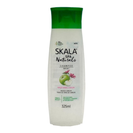 Shampoo Skala Naturals Maçã Verde Malva Sem Sal 325ml