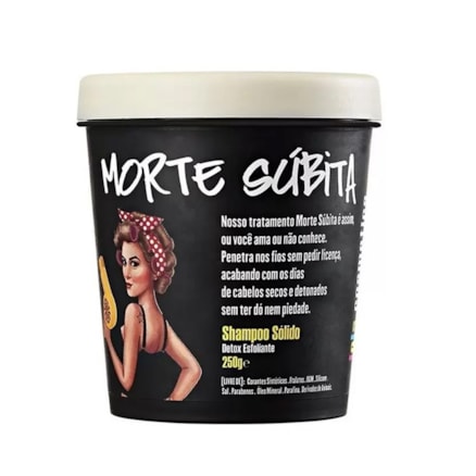 Shampoo Solido Lola Morte Súbita Detox Esfoliante 250g