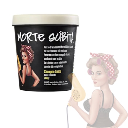 Shampoo Solido Lola Morte Súbita Detox Esfoliante 250g