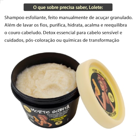 Shampoo Sólido Lola Morte Subita Fortalece Reequilibra Hidrata Esfoliante 100g