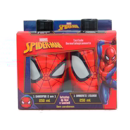 Shampoo Spider Man Infantil 250ml + Condicionador 250ml