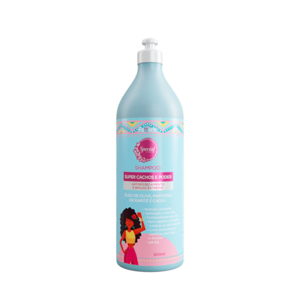 Shampoo Super Cachos Poder Specail By Fattore com Óleo de Olivia 900ml