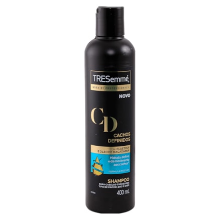 Shampoo Tresemmé Cachos Elastina Óleo Macadâmia 400ml