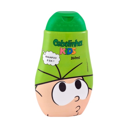 Shampoo Turma Da Mônica 3 Em 1 Cebolinha Brilho Maciez 260ml